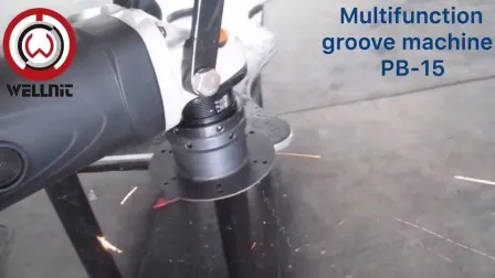 Machine de chanfreinage biseautée automatique portative de fraisage de plaque d'acier épaisse