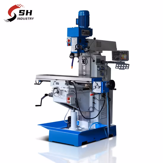 Perceuse à métaux verticale horizontale de type genou et fraiseuse Zx6350c Petite fraiseuse de forage portable bon marché